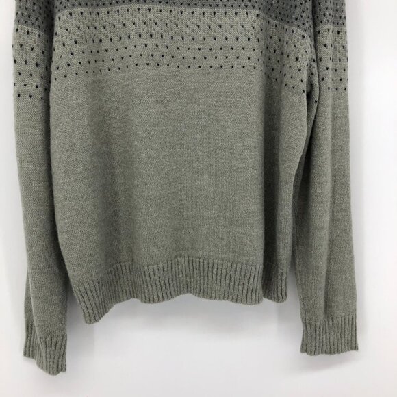 NWT Daniel Hechter Men’s Navy blue and Grey Gradient Knit Turtleneck Sweater XXL - Picture 10 of 15